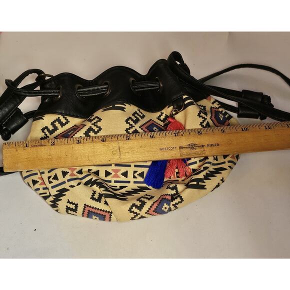 Lily Queen Southwestern Boho Draw String Bag Across Body Shoulder - Picture 10 of 10